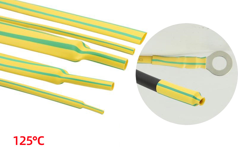 接地线黄绿热缩管规格表_黄绿双色热缩管图片-富鑫轶黄绿热缩管厂家