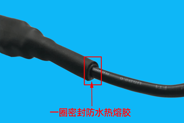 带胶热缩管有防水密封热熔胶用于防水功能